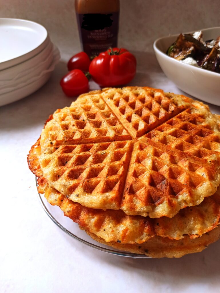 Herzhafte vegane Kartoffelwaffeln - einfach und knusprig